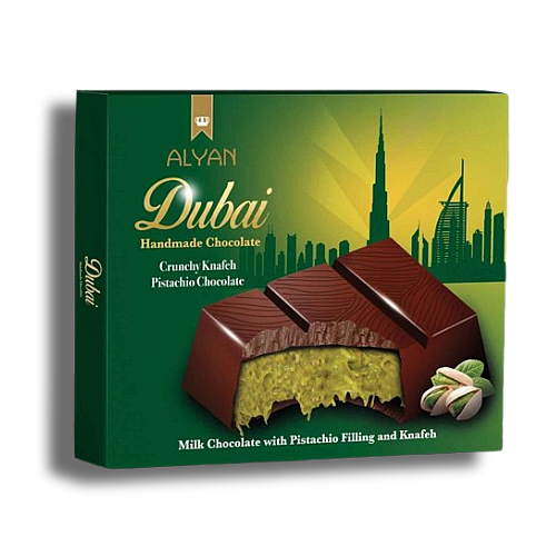 Alyan Handgemachte Dubai Vollmilch-Schokolade 100g