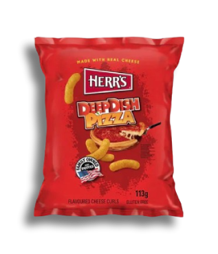 Herrs Deep Dish Pizza Cheese Curls 113g