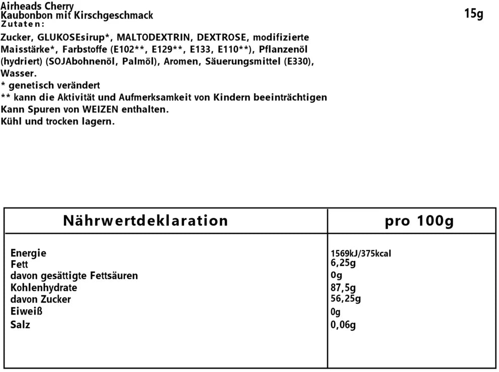 Airheads Cherry 15g