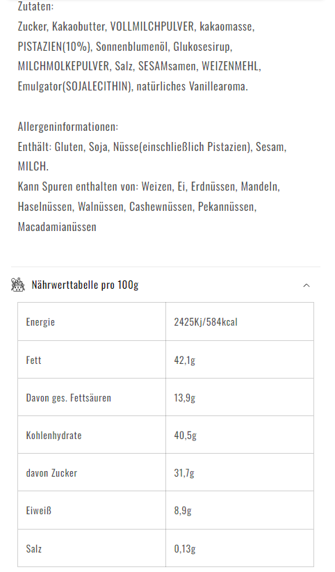 Handgemachte Vollmilch Schokolade - Dubai Edition 220g - VORBESTELLUNG VERSAND AB 27.11.2024