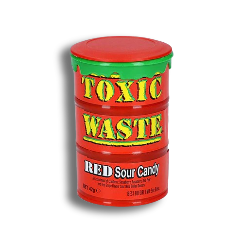 Toxic Waste Red Sour Candy 42g