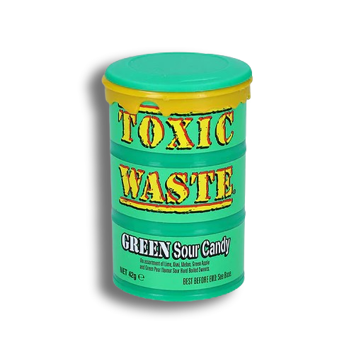 Toxic Waste Green Sour Candy 42g